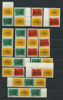 DDR 1012/3 , 1964, Leipziger Frühjahrsmesse, Alle 16 Zusammendrucke Komplett (W Zd 118-125 Und S Zd 44-51) Und 4 Viererb - Otros & Sin Clasificación