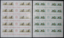 DDR 3265/6 , 1989, Briefmarkenausstellung, Je Im Zusammendruckbogen, Pracht - Oblitérés