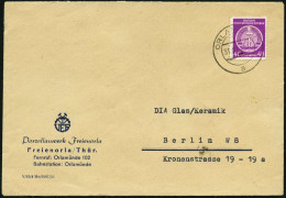 DIENSTMARKEN A D 13 BRIEF, 1954, 48 Pf. Violettpurpur, Einzelfrankatur Auf Brief Nach Berlin, Pracht - Autres & Non Classés