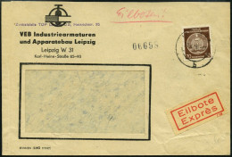 DIENSTMARKEN A D 41 BRIEF, 1958, 70 Pf. Rötlichbraun, Wz. 3, Fensterumschlag, Eil-Einschreibbrief, Pracht - Autres & Non Classés