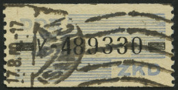 DIENSTMARKEN B D 26V O, 1959, 10 Pf. Lebhaftgraublau/schwarz, Buchstabe V, Wellenstempel, Feinst, Gepr. Weigelt, Mi. 75. - Other & Unclassified
