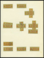 DIENSTMARKEN B D 16-31 , O, überwiegend Postfrische Sammlung Wertstreifen-Nachdrucke, Mit 88 Werten, Fast Nur Prachterha - Other & Unclassified