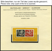 ZUSAMMENDRUCKE O, Gestempelte Sammlung DDR Von 1945-90 In 3 Schaubekalben, Scheinbar Komplett, Die Beiden Ungezähnten Ma - Zusammendrucke