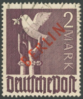 BERLIN 34 O, 1949, 2 M. Rotaufdruck, Normale Zähnung, Pracht, Gepr. D. Schlegel, Mi. 280.- - Andere & Zonder Classificatie