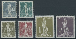 BERLIN 35/6,38-41 , 1949, Stephan, Ohne 24 Pf. ,Falzreste, 6 Prachtwerte, Mi. 210.- - Autres & Non Classés