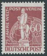BERLIN 39 , 1949, 60 Pf. Stephan, Pracht, Mi. 220.- - Unused Stamps