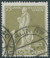 BERLIN 40II O, 1949, 1 M. Stephan Mit Abart Weißer Fleck Im Sockel, Zweites E Von Deutsche Oben Ausgebuchtet, Einkerbung - Used Stamps