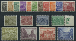 BERLIN 42-60 , 1949, Bauten, Prachtsatz, Mi. 750.- - Unused Stamps