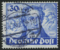 BERLIN 63I O, 1949, 30 Pf. Goethe Mit Abart Farbpunkt Links Oben Neben J Von J.W.v.Goethe, Pracht, Mi. 120.- - Andere & Zonder Classificatie