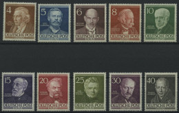 BERLIN 91-100 , 1952, Berühmte Berliner, Prachtsatz, Mi. 130.- - Used Stamps