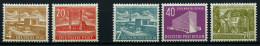 BERLIN 112/3,121-23 , 1953, Bauten II Und III, 5 Prachtwerte, Mi. 200.- - Used Stamps