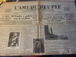 AMI PEUPLE 36/FLANDIN ROI BULGARIE /GUERRE ITALIE ETHIOPIE /CHANCEL LE VAINQUEUR /GUERRE AVEC L ALLEMAGNE ? - Other & Unclassified