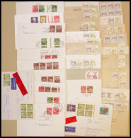 ZUSAMMENDRUCKE 1965-89, 32 Briefe Mit Zusammendrucken Aus Markenheftchen, Feinst/Pracht - Zusammendrucke