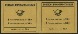 MARKENHEFTCHEN MH 6b,7b , 1970, Markenheftchen Brandenburgertor I Und II, Reklame Berliner Zoo, Pracht, Mi. 125.- - Zusammendrucke