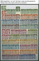 LOTS O, 1966-73, Saubere Dublettenpartie, Komplett, Meist 8-10x, Feinst/Pracht, Mi. Ca. 1700.- - Sonstige & Ohne Zuordnung
