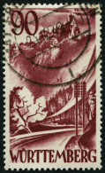 WÜRTTEMBERG 37 O, 1949, 90 Pf. Braunkarmin, Normale Zähnung, Pracht, Gepr. Schlegel, Mi. 130.- - Württemberg