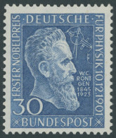 BUNDESREPUBLIK 147 , 1951, 30 Pf. Röntgen, Postfrisch, Pracht, Mi. 80.- - Unused Stamps