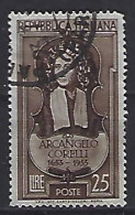 Italy 1953  Arcangelo Corelli (o) Mi.883 - 1946-60: Usados