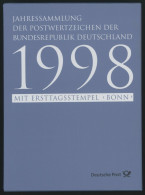 JAHRESSAMMLUNGEN Js 6 BrfStk, 1998, Jahressammlung, Pracht, Mi. 130.- - Autres & Non Classés