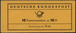 ZUSAMMENDRUCKE MH 6a , 1960, Markenheftchen Heuss Lumogen, Erstauflage, Stark Fluoreszierend, Pracht, Gepr. D. Schlegel, - Other & Unclassified