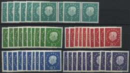 ENGROS 302-06 , 1959, Heuss III, 10 Sätze, Fast Nur Pracht, Mi. 200.- - Unused Stamps