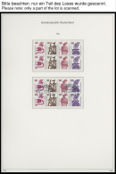 SAMMLUNGEN ,o , Sammlung Bundesrepublik Von 1974-87 In 2 KA-BE Bi-collcet Falzlosalben, Postfrisch Und Gestempelt Bis Au - Otros & Sin Clasificación