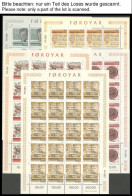 FÄRÖER 53-78KB , 1980-82, 8 Kleinbogensätze Komplett, Postfrisch, Pracht, Mi. 366.- - Féroé (Iles)