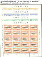 FÄRÖER 79-81,84-89KB O, 1983, Dampfschiffe, Europa, Fische, Je Im Kleinbogensatz, Ersttagsstempel, Pracht, Mi. 250.- - Isole Faroer