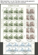 FÄRÖER 93-105KB O, 1984, 4 Kleinbogensätze, Ersttagsstempel, Pracht, Mi. 310.- - Isole Faroer