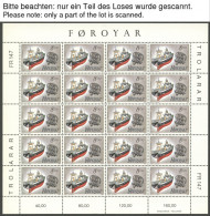 FÄRÖER 149-53KB , 1987, Europa Und Fischereihilfe, Je Im Kleinbogen, Postfrisch, Pracht, Mi. 200.- - Faroe Islands