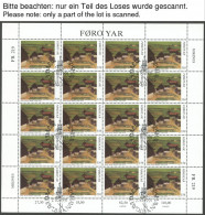 FÄRÖER 211-14,223-26KB O, 1991, 2 Kleinbogensätze, Ersttagsstempel, Pracht, Mi. 320.- - Isole Faroer