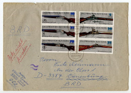 Germany, East 1978 Cover; Ilsenburg To Vienenburg; Stamps - Historic Hunting Guns / Rifles, Full Set - Brieven En Documenten