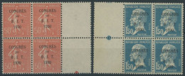FRANKREICH 249/50 VB , 1930, Arbeitsamt In Viererblocks Mit Anhängenden Leerfeldern, Postfrisch, Pracht, Mi. (140.-) - Other & Unclassified
