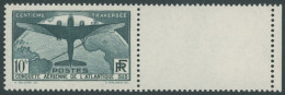 FRANKREICH 327 , 1936, 10 Fr. Ozeanüberquerung Mit Rechtem Leerfeld, Pracht - Autres & Non Classés