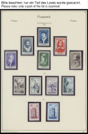 SAMMLUNGEN , Postfrische Sammlung Frankreich Von 1952-79 Im KA-BE Album, Ab 1956 Komplett, Dazu Porto- Und CEPT-Ausgaben - Verzamelingen