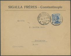 ITALIEN 1919, Firmenbrief Mit Interessantem Militärpoststempel POSTA MILITARE 15 Nach Karlsruhe, Feinst - Unclassified