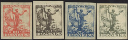 JUGOSLAWIEN 91-94U , 1919, 10 - 45 Fil. Matrose, Ungezähnt, Postfrisch, 4 Werte Feinst, Mi. Für 200.- - Autres & Non Classés