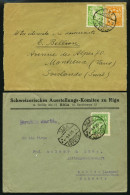 LETTLAND 1924-29, 4 Verschiedene Belege In Die Schweiz, Dabei 2 Einschreibbriefe, Etwas Unterschiedlich, Besichtigen! - Latvia