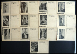 LETTLAND BP BRIEF, 1938, Tourismus Bildpostkarten, 13 Verschiedene Ungebrauchte Karten (Nr. 1,2,4,7-9,11/2,22,32,40-42), - Letland