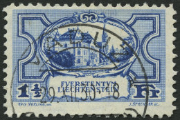 LIECHTENSTEIN 71 O, 1925, 11/2 Fr. Regierungsgebäude, Pracht, Mi. 130.- - Other & Unclassified