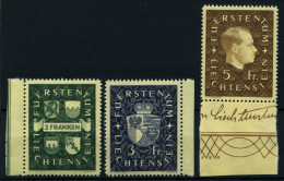 LIECHTENSTEIN 183-85 , 1939, Wappen Und Fürst Franz Josef II, Prachtsatz, Mi. 70.- - Other & Unclassified