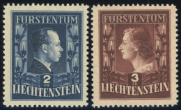 LIECHTENSTEIN 304/5A , 1951, Fürstenpaar, Gezähnt L 121/2:12, Postfrisch, Pracht, Mi. 280.- - Other & Unclassified