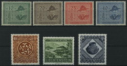 LIECHTENSTEIN 315-18,319-21 , 1953, Pfadfinder Und Landesmuseum, 2 Prachtsätze, Mi. 175.- - Altri & Non Classificati