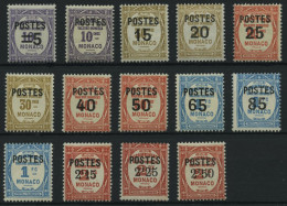 MONACO 149-62 , 1937, Postauftragsmarken, Falzrest, Prachtsatz - Sonstige & Ohne Zuordnung