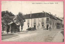 SAS0818  CPA  FRESNES (Val De Marne)  Place De L'Eglise - TABAC DE LA MAIRIE -  Voiture Cabriolet  ++++ - Fresnes