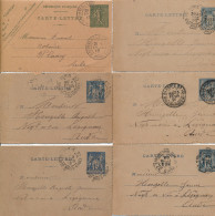 6 Cartes-Lettres. - Kartenbriefe