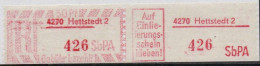 DDR Einschreibemarke Hettstedt SbPA Postfrisch, EM2F-4270-2(1) Zh - Etiquettes De Recommandé