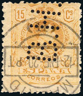 Madrid - Perforado - Edi O 271 - "B.H" (Banco) - Usati