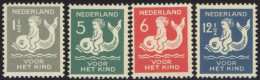 NIEDERLANDE 229-32A , 1929, Voor Het Kind, Gezähnt K 121/2, Postfrischer Prachtsatz, Mi. 75.- - Other & Unclassified