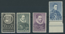 NIEDERLANDE 257-60 , 1933, 400. Geburtstag Von Wilhelm I., Postfrischer Prachtsatz, Mi. 65.- - Autres & Non Classés